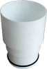Trichtersifon f�r die schnelle Montage. F�r Kunststoffrohre mit Muffe DN 50, DN 110, DN 125 und ohne Muffe DN 110 (Spitzende)