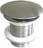 Design Ablaufventil 1 1/4 Zoll, EDELSTAHL. Ventil immer ge�ffnet, f�r Waschbecken ohne �berlauf.