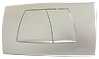 GEBERIT Bet�tigungsplatte / Dr�ckerplatte Twinline Nr. 115.888.46.1 - mattverchromt, Bet�tigung von vorn, 2-Mengen-Sp�lung.