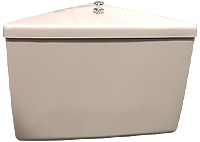 JOMO Ecksp�lkasten Jomo-Eck, Wei� oder Standardfarben, 6 - 9 Liter, Sp�l-/Stopptaste, 168180002