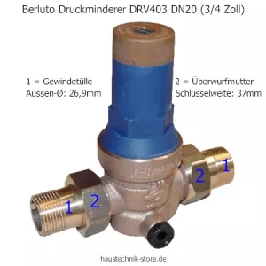 Berluto Druckminderer DN 20 (3/4 Zoll)