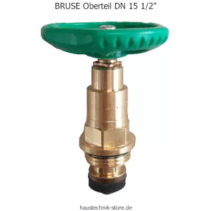 BRUSE Oberteil Messing für Schrägsitz-Freistromventil  DN 15 (1/2 Zoll)