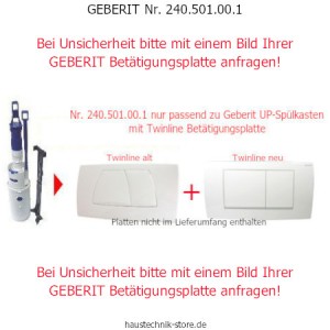 GEBERIT 2-Mengen Spülgarnitur Nr. 240.501.00.1 für UP-Spülkasten Typ PA I/IX 2761/I