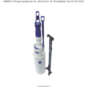 GEBERIT 2-Mengen Spülgarnitur Nr. 240.501.00.1 für UP-Spülkasten Typ PA I/IX 2761/I