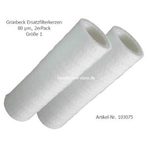 Filtre à Eau Grünbeck 103075 - Bougie Filtre 80µm Pour Adoucisseur | DN 25-32 | Sans Cloche De Protection