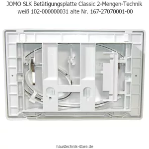 JOMO SLK Betätigungsplatte Classic 2-Mengen-Technik weiß 102-000000031 alte Nr. 167-27070001-00