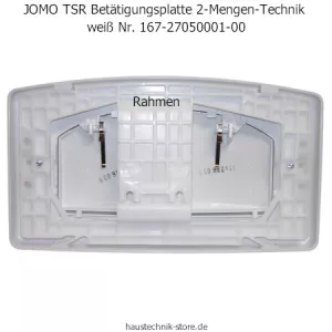 JOMO TSR Betätigungsplatte 2-Mengen-Technik weiß Nr. 167-27050001-00