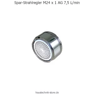 Spar-Strahlregler mit Luftansaugung M24 x 1 AG, 7,5 L/min. einzeln