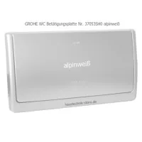 GROHE Nr. 37053SH0 WC Abdeckplatte/Betätigungsplatte Classic 330 alpinweiß Start/Stopp