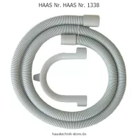 HAAS Nr. 1338 PVC-Abfluß-Spiralschlauch für Wasch-u. Spülmaschinen, Länge 350cm