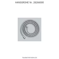 hansgrohe Nr. 28266000 Metaflex Brauseschlauch 1/2 Zoll, 160 cm lang