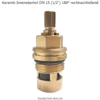 Keramik Innenoberteil DN 15 (1/2") 180° rechtsschließend