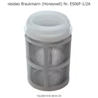 Resideo Braukmann Honeywell Ersatzsieb ES06F-1/2A DN15 + DN20