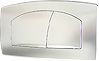 JOMO 2-Mengen-Bettigungsplatte TSR matt verchromt 167-27050030-00